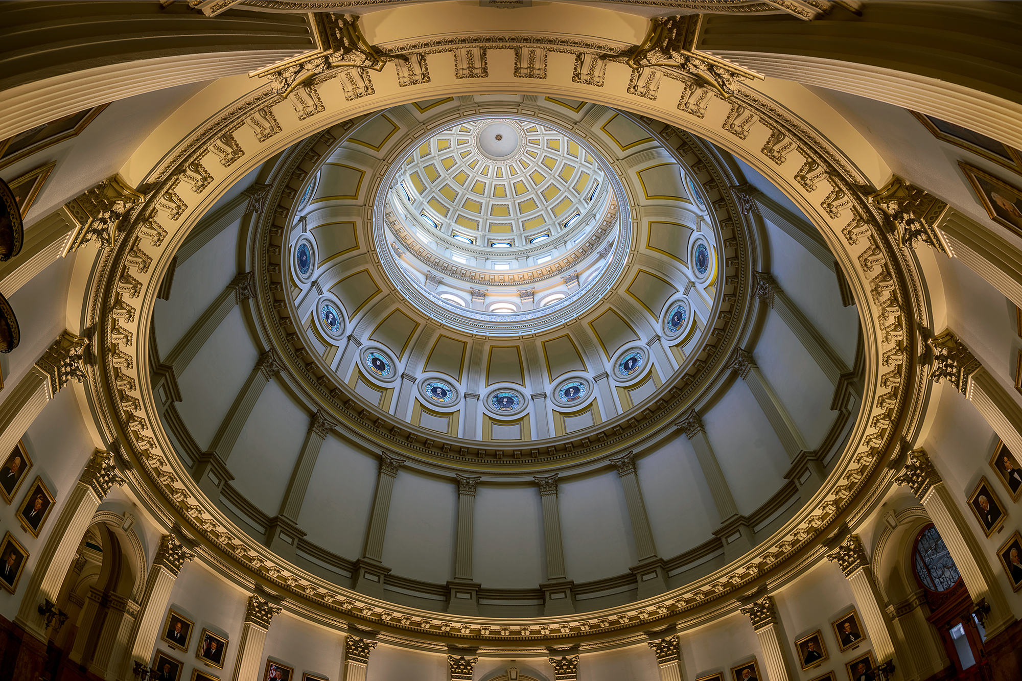 Inner dome of Colorado State Capitol